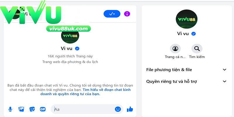 Messenger facebook Vivu88 có tính bảo mật cao Messenger facebook Vivu88 có tính bảo mật cao