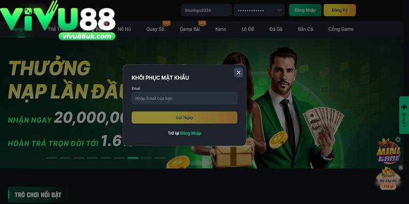 Nhà cái hỗ trợ người chơi login Vivu88 khi bị quên mật khẩu Nhà cái hỗ trợ người chơi login Vivu88 khi bị quên mật khẩu