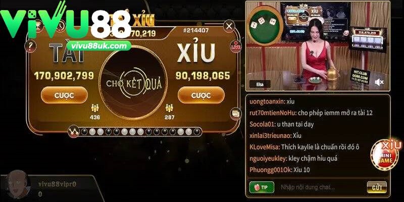 Tài xỉu live Vivu88 được tương tác với dealer chân thật Tài xỉu live Vivu88 được tương tác với dealer chân thật