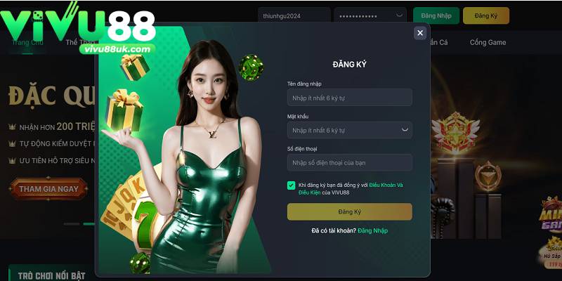 Thông tin đăng ký tài khoản Vivu88 đơn giản nhưng cần chính xác Thông tin đăng ký tài khoản Vivu88 đơn giản nhưng cần chính xác